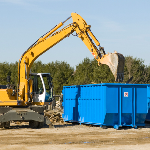 how does a residential dumpster rental service work in Zinc